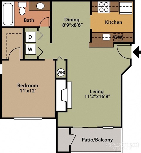 One Bedroom One Bath